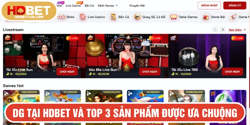 DG tại HDBET