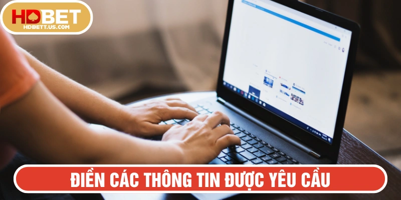 Điền dữ liệu được yêu cầu vào ô trống 