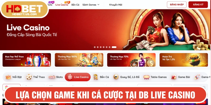 Khách hàng lựa chọn tựa game phù hợp để tối ưu chiến thắng